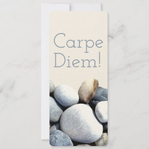Carte Signet Inspiration Carpe Diem Pebbles