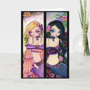 Carte signet - Kimono Mermaid Girl