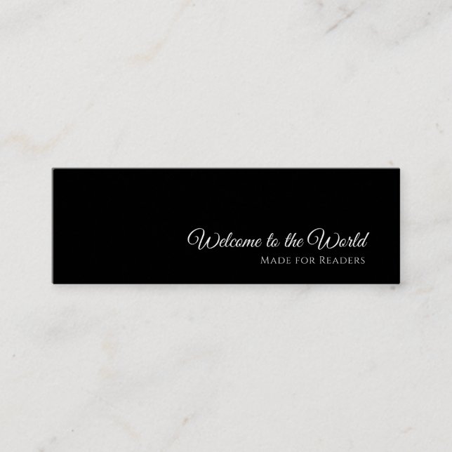 Carte Signet personnalisée noire | Lecteur inspira (Devant)