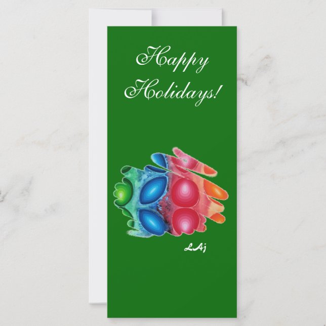 Carte Signet Quadric Joyeuses Fêtes (Devant)
