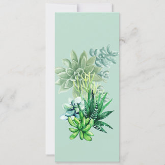 Carte Signet Succulent