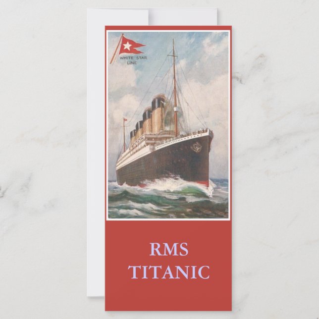 Carte Signet Titanic RMS (Devant)