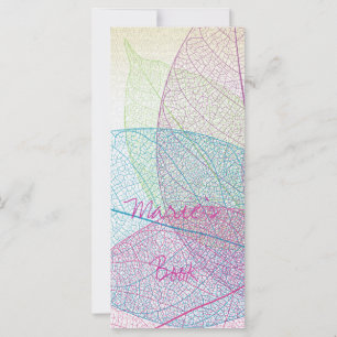 Carte signets floraux