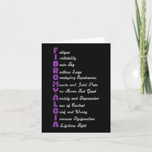 Carte Signification Fibro Fibro Fibromyositis Grunge de