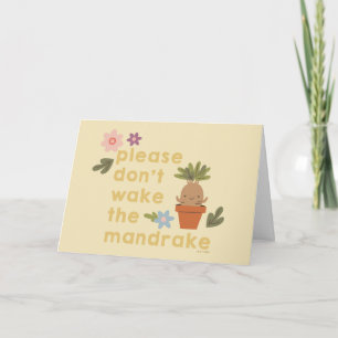 Carte S'il vous plaît ne réveillez pas le Mandrake