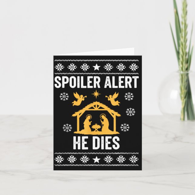 Carte Siler Alert He Dies Funny Christian  (Devant)