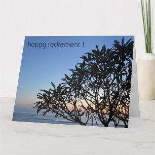 Carte silhouette arbre de retraite grand