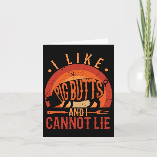 Carte Silhouette Barbecue Grill J'Aime Les Boutons De Co (Devant)