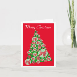 Carte Silhouette de chien de chien de chien afghan Arbre