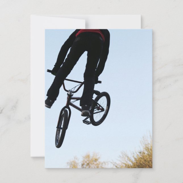 Carte Silhouette de saut BMX Midair (Devant)