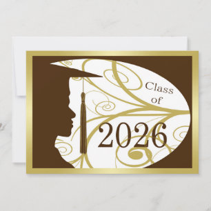 Carte silhouette d'homme en or et marron 2026