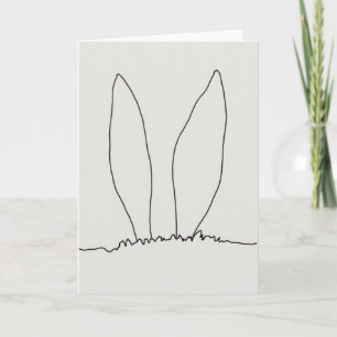 Carte silhouette d'oreilles forestière