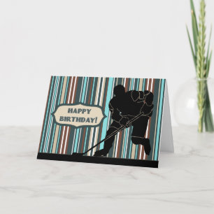 Carte Silhouette Hockey Player