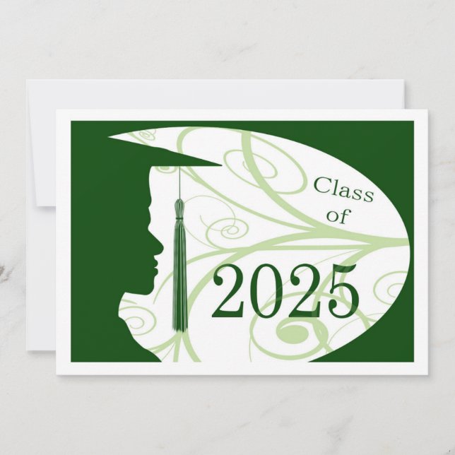 Carte Silhouette homme blanc et vert 2025 (Devant)