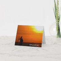Silhouette homme et fils au coucher du soleil