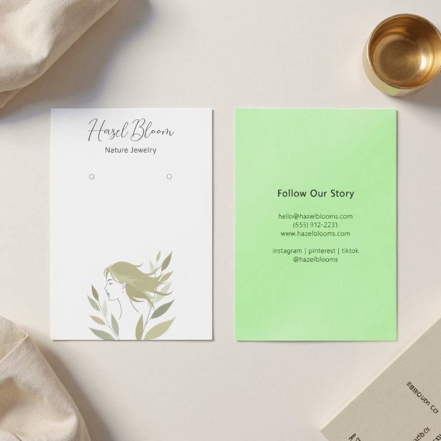 Carte Silhouette pour cheveux doux Feminine (Hair Foliage Art)