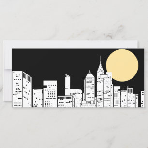 Carte Silhouette Skyline de New York