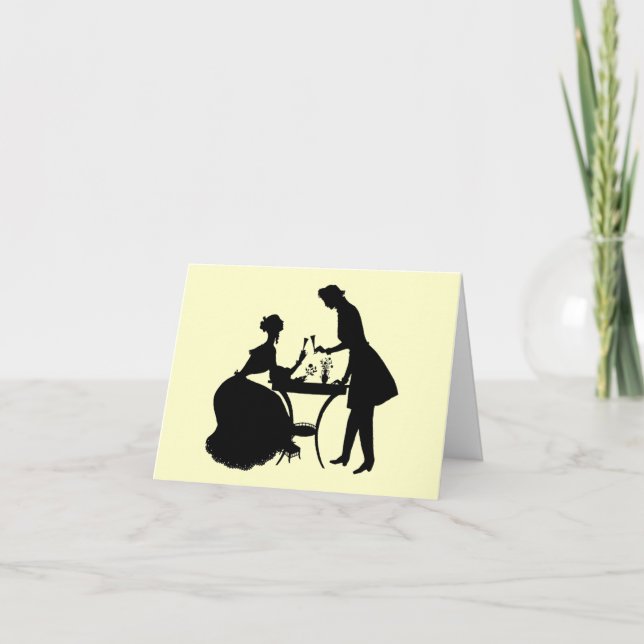 Carte Silhouette vintage (Devant)