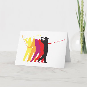 Carte Silhouettes de Golfer