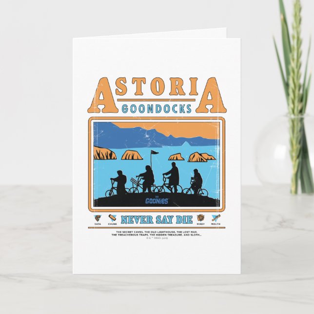 Carte Silhouettes des Goonies sur les Goondocks d'Astori (Devant)
