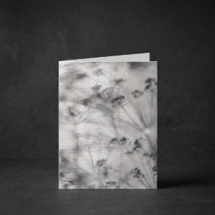 Carte Silhouettes florales abstraites, monochromes, Symp