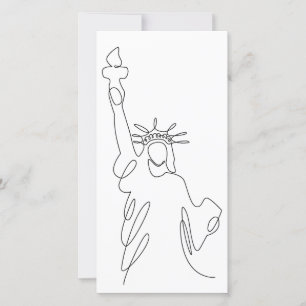 Carte Silhuette Statue de la Liberté