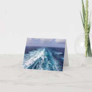 Carte sillage d'un bateau de croisière