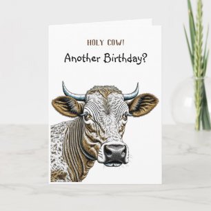Carte Silly Cow Puns Anniversaire pour tout le monde