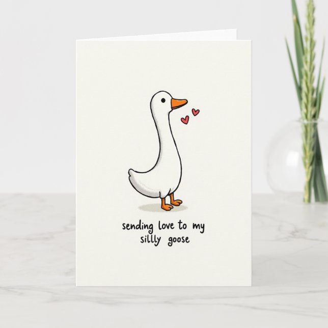 Carte Silly Goose Love Card (Devant)