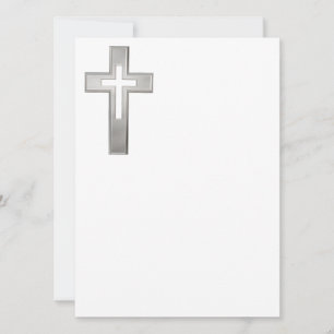 Carte Silver Christian cross