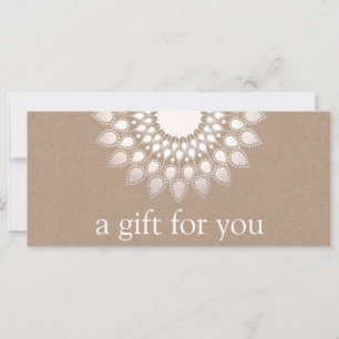 Carte Silver Lotus Mandala Yoga et méditation