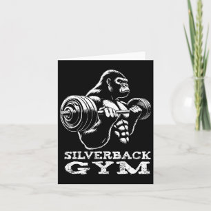Carte Silverback Gym Gorilla Entraînement d'haltérophili