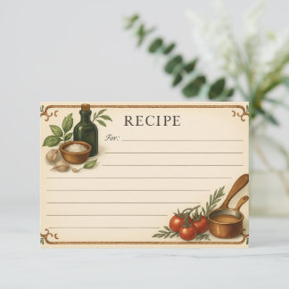 Carte Simmering in Sicily Recipe Card