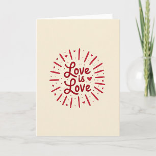 Carte Simple Amour Est Explosion D'Amour