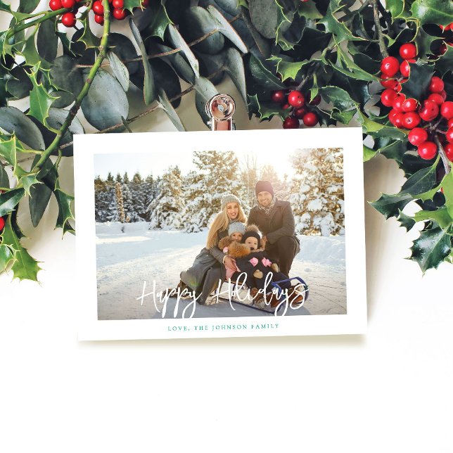 Carte Simple Amusement Minimaliste Joyeux Vacances Cadre (Créateur téléchargé)