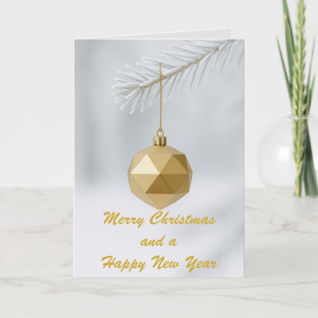 Carte Simple and Elegant Custom Christmas  (Devant)