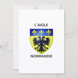 Carte simple - Blason de L'Aigle - Normandie