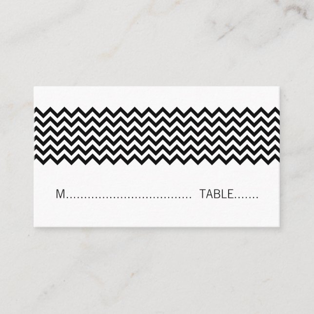 Carte simple Chevron Ebony (Devant)