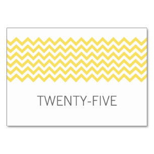 Carte simple Chevron Jaune
