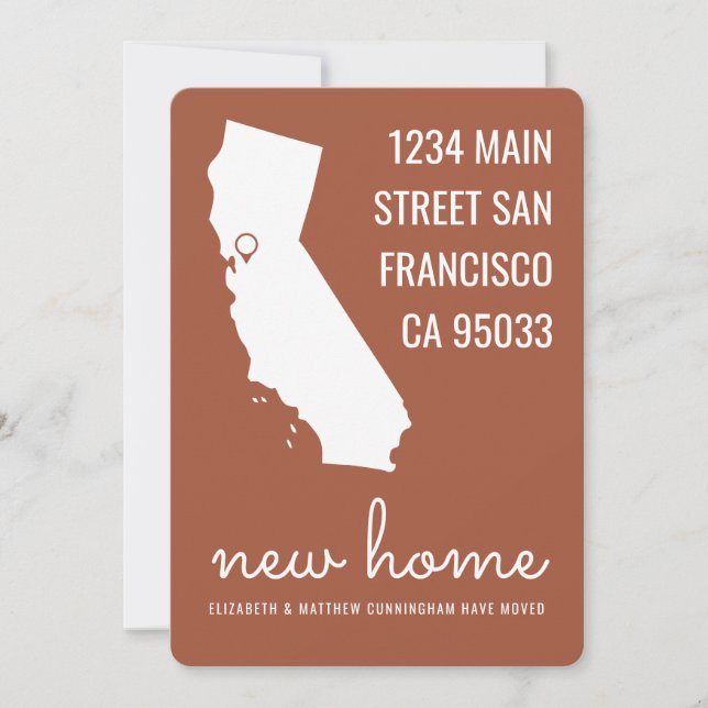 Carte simple chic et amusante Nouvelle Faire-part  (Devant)