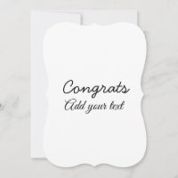 Simple congratulation graduation add your