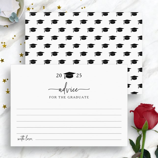 Carte simple de conseils aux diplômés (Simple Graduate Advice Card by Painted Paperie
)