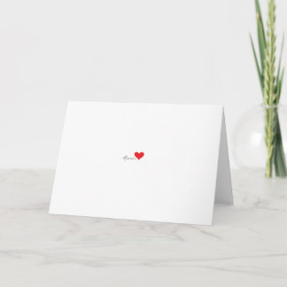 Carte simple de Valentines de coeur