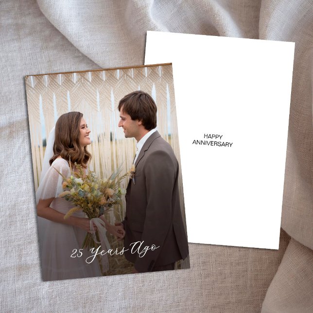 Carte Simple écriture 25ème anniversaire - Il y a 25 ans (Créateur téléchargé)