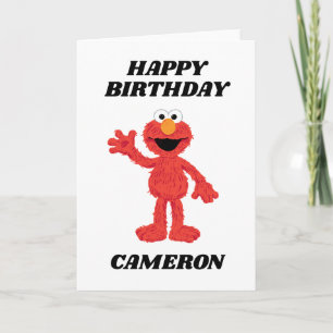 Carte Simple Elmo 1er anniversaire
