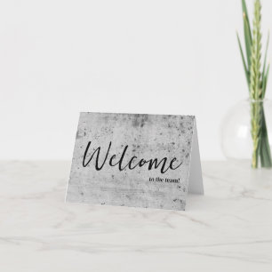 Carte Simple et personnalisé Elégant Bienvenue dans l'éq