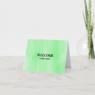 Carte Simple et personnalisé Elégant Bienvenue dans l'éq