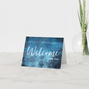 Carte Simple et personnalisé Elégant Bienvenue dans l'éq