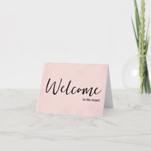 Carte Simple et personnalisé Elégant Bienvenue dans l'éq