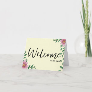 Carte Simple et personnalisé Elégant Bienvenue dans l'éq